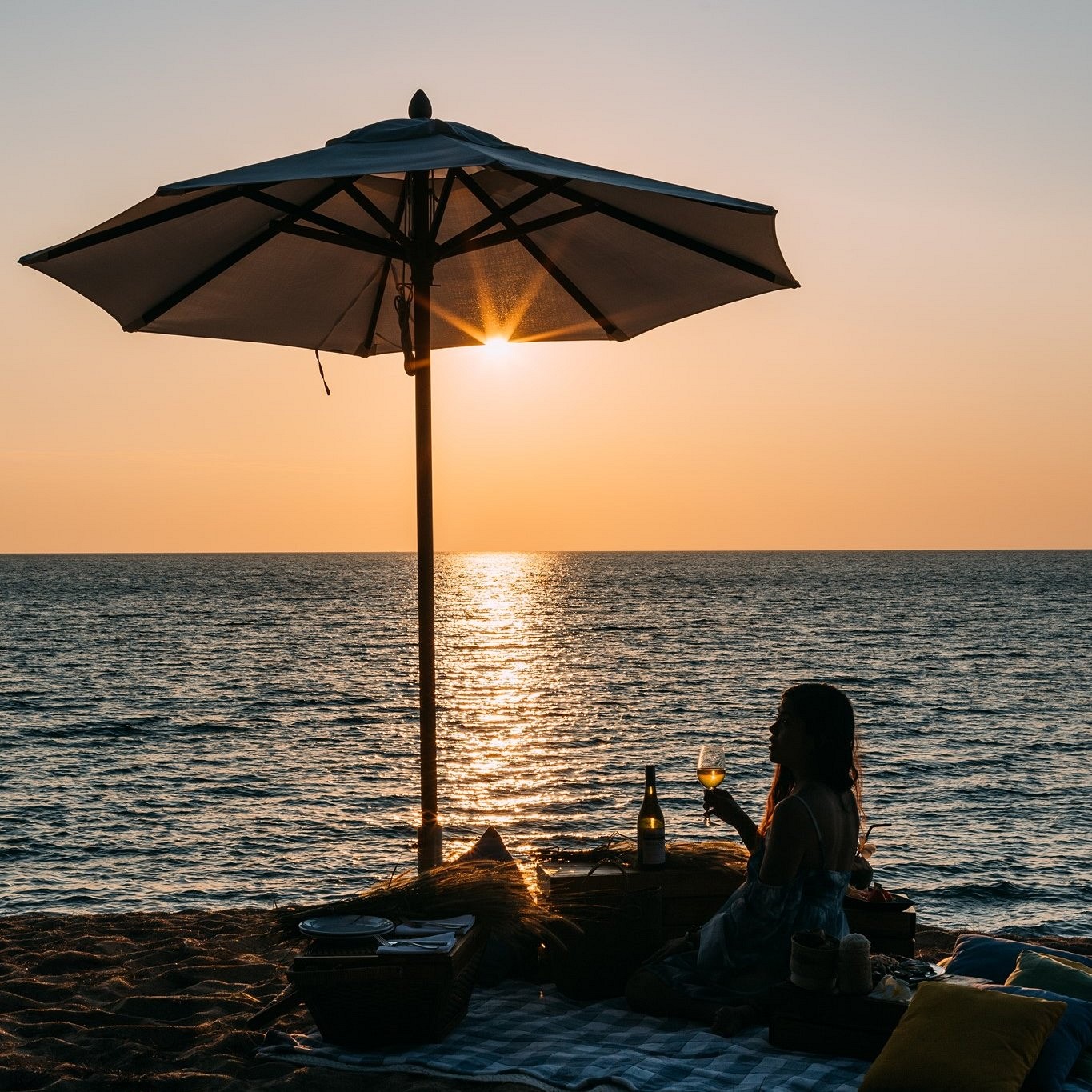 Beautiful Romantic Sunset Viewpoint